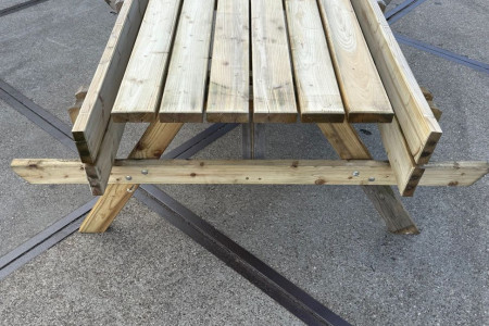 Picknicktafel met opklapbare banken